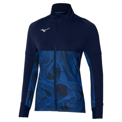 Cazadoras Mizuno Paris Athlete Hybrid Warm Up Mujer Azul Marino Azules - Chile M047QTFXRC
